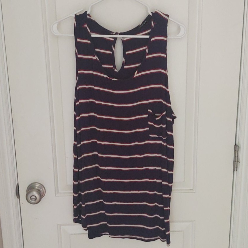 Papermoon Navy Blue Tank Top